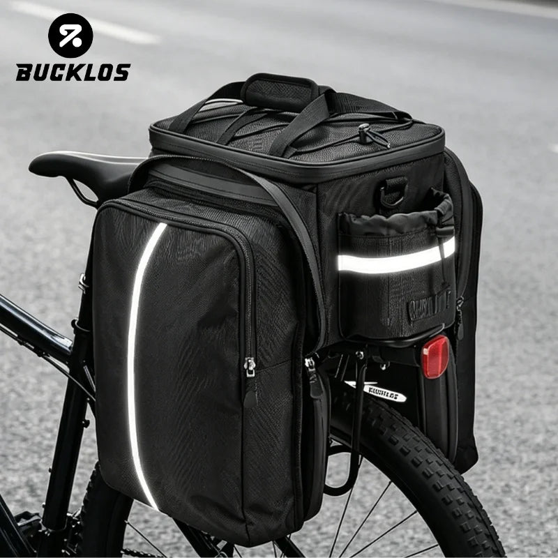 BUCKLOS 19L Bike Rear Rack Trunk Bag – Waterproof Pannier Bike Trunk Bag Nixie