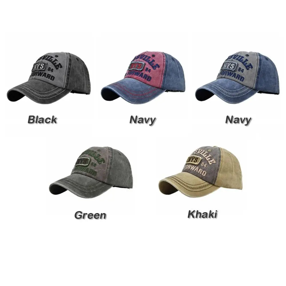 Hip Hop NYS Patch Distressed Denim Baseball Cap – Unisex Baseball Cap Nixie