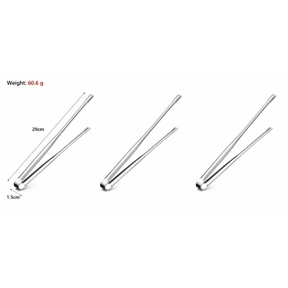 304 Stainless Steel Salad Tongs – Serrated Food Serving Clip Kitchen Serving Tongs Nixie Large 3pcs
