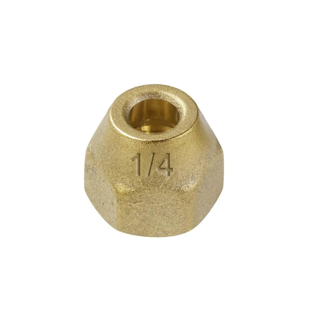 Brass Flare Nut Tube Fittings – 1/8" to 3/4" Sizes | Threaded Flare Tube Fitting Nixie 1-4-