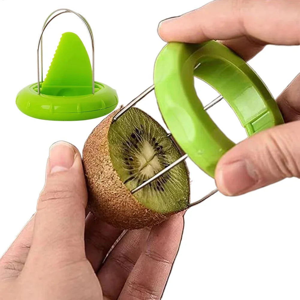 Stainless Steel Kiwi Cutter & Pitter with Easy Grip Handle Fruit Cutter Tool Nixie