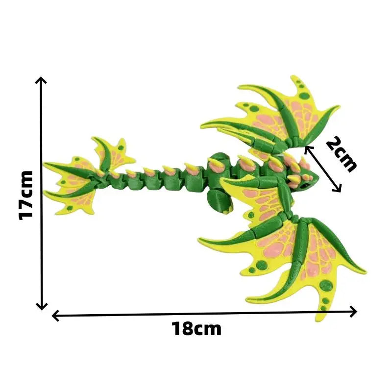 3D Printed Emperor Dragon Figurine | Desktop Ornament Gift Dragon Figurine Nixie