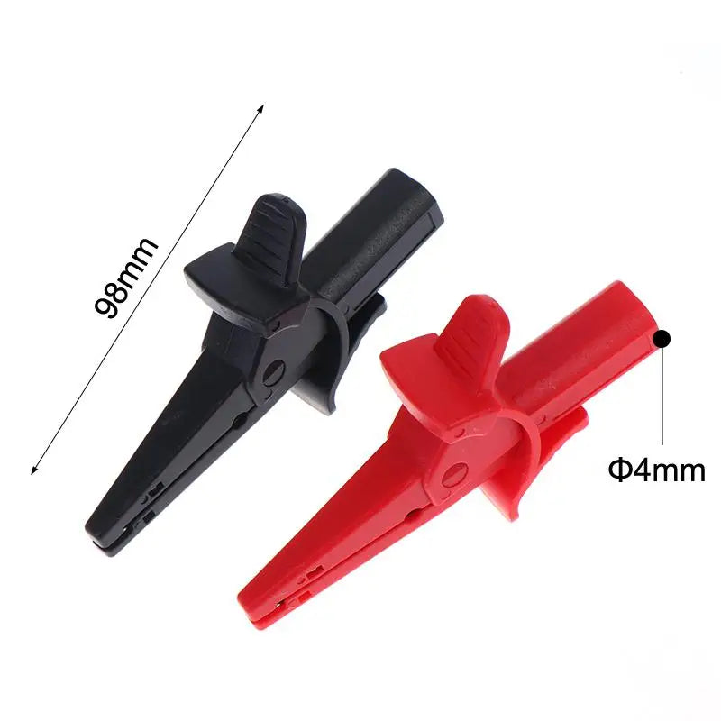 2Pcs Alligator Clips 4mm Banana Socket 1000V Multimeter Accessories Multimeter Test Clips Nixie