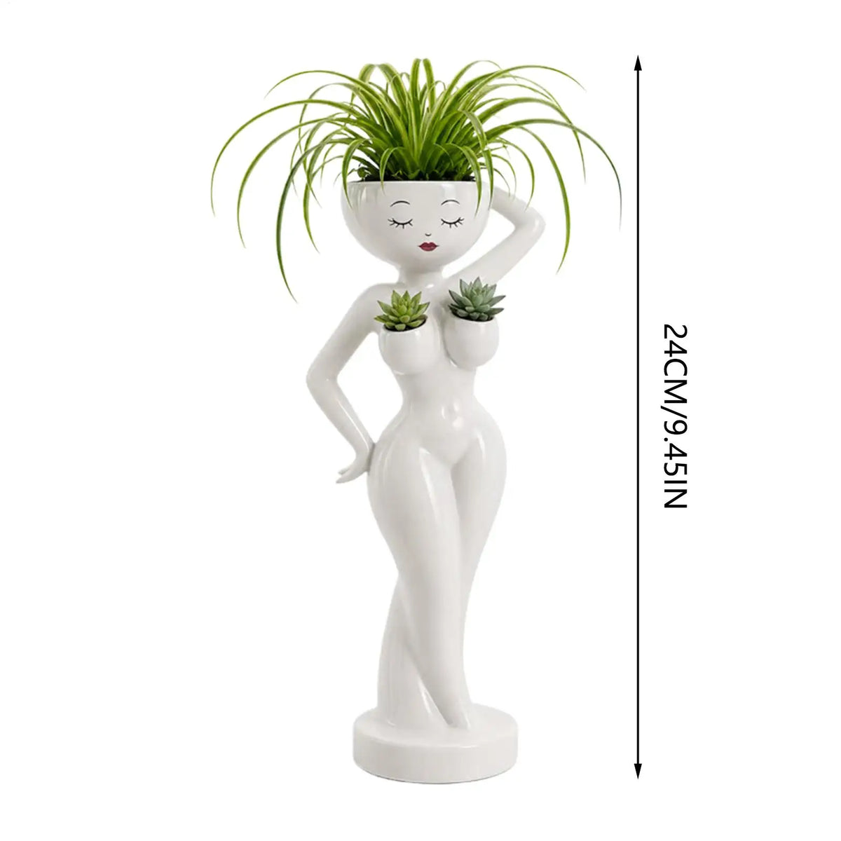Funny Female Body Resin Planter | Mini Succulent Cactus Pot Novelty Resin Planter Nixie