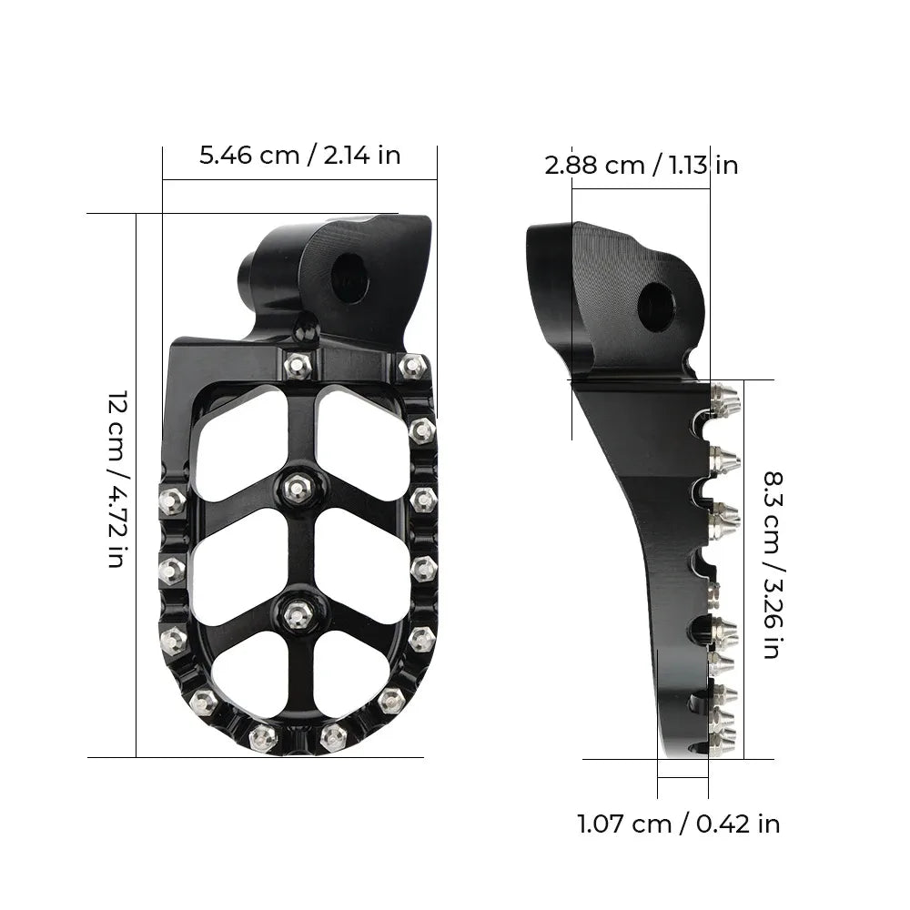CNC Aluminum Foot Pegs for Yamaha YZ WR Series 1997–2023 Motorcycle Foot Pegs Nixie