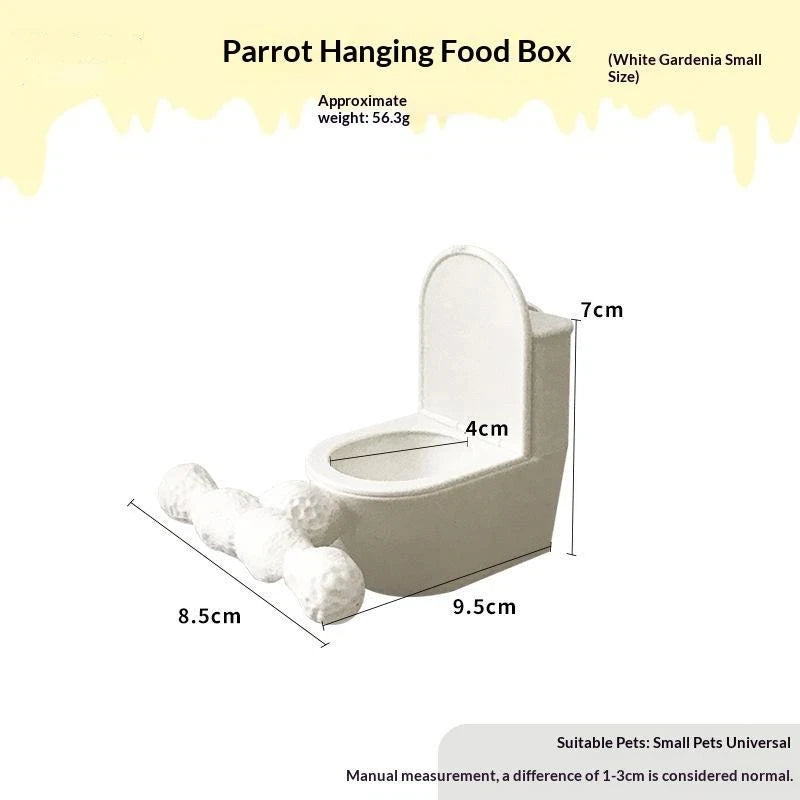 Parrot Hanging Dual Feeder Bowl – Food-Safe PLA Bird Accessory Bird Feeder Bowl Nixie A3