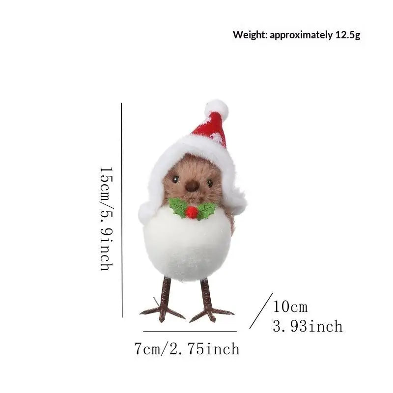 Christmas Plush Bird Ornaments – Xmas Tree & Home Decor Christmas Tree Ornament Nixie A1