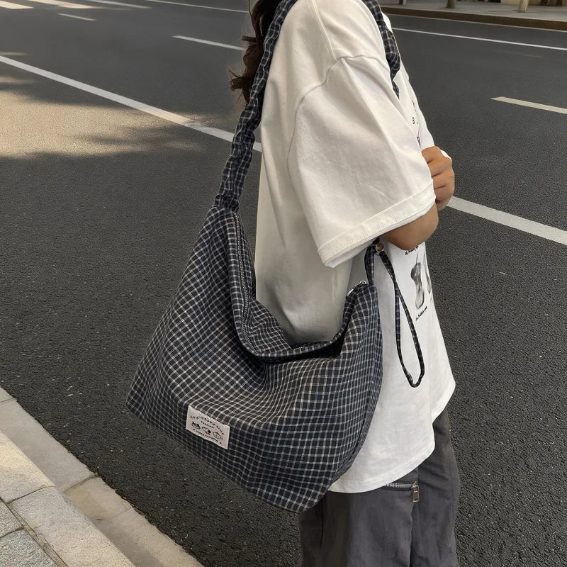 Nixie Japanese Nylon Dumpling Bag – Large Tote & Crossbody Nylon Tote Bag Nixie