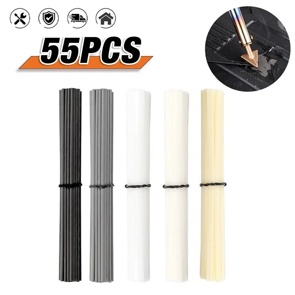 50Pcs Plastic Welding Rods – PP PE ABS PVC Thermoplastic Filler