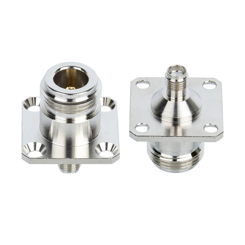 N Type Female to SMA Female Waterproof Flange RF Connector RF Coaxial Adapter Nixie