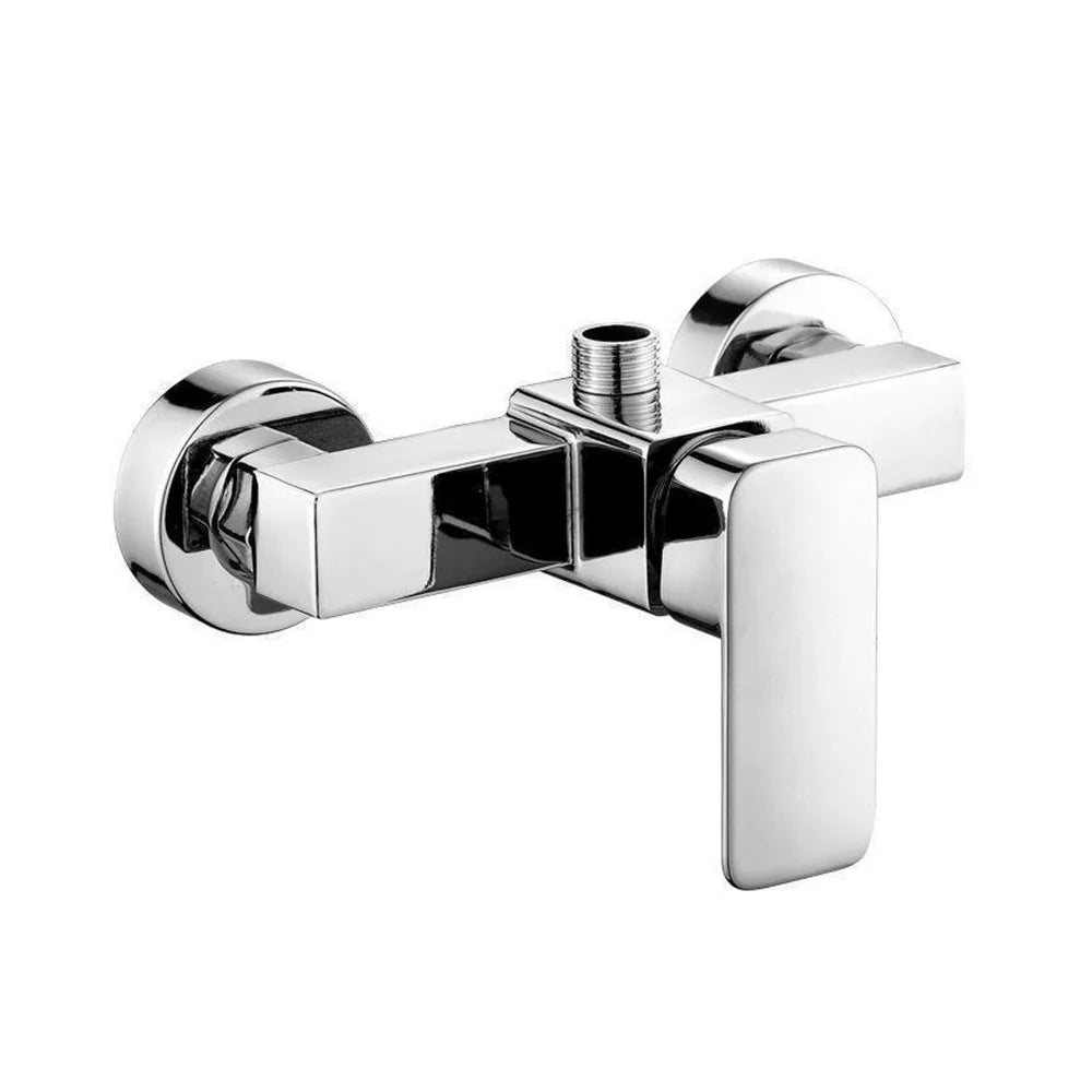 Chrome Alloy Shower Faucet G1/2 Hot Cold Wall Mount Tub Mixer Shower Faucet Nixie 1