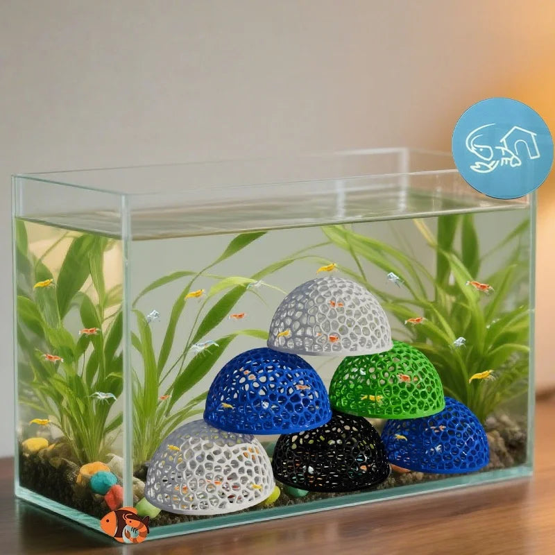 Aquarium Shrimp Cave Betta Fish Hiding Spot & Breeding Nest Aquarium Cave Decor Nixie