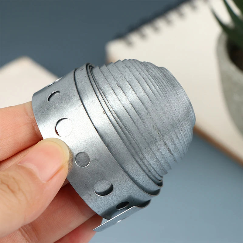 Galvanized Steel Pre-Punched Hanger Strap Tape 3M x 18mm Metal Hanger Strap Nixie