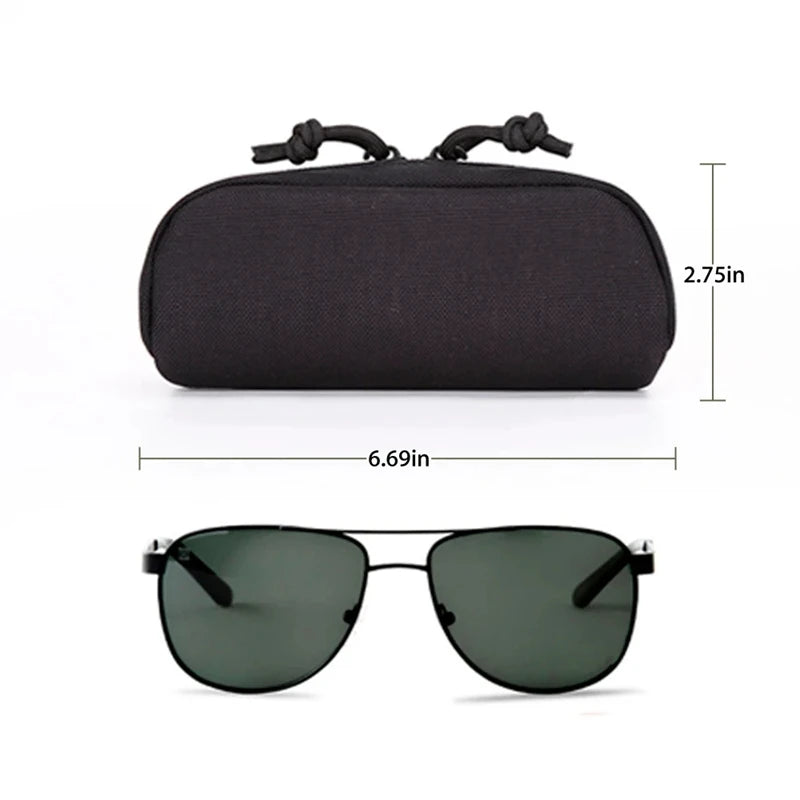 Tactical MOLLE Eyeglass Case | 1000D Nylon, Shockproof Tactical Eyeglass Case Nixie