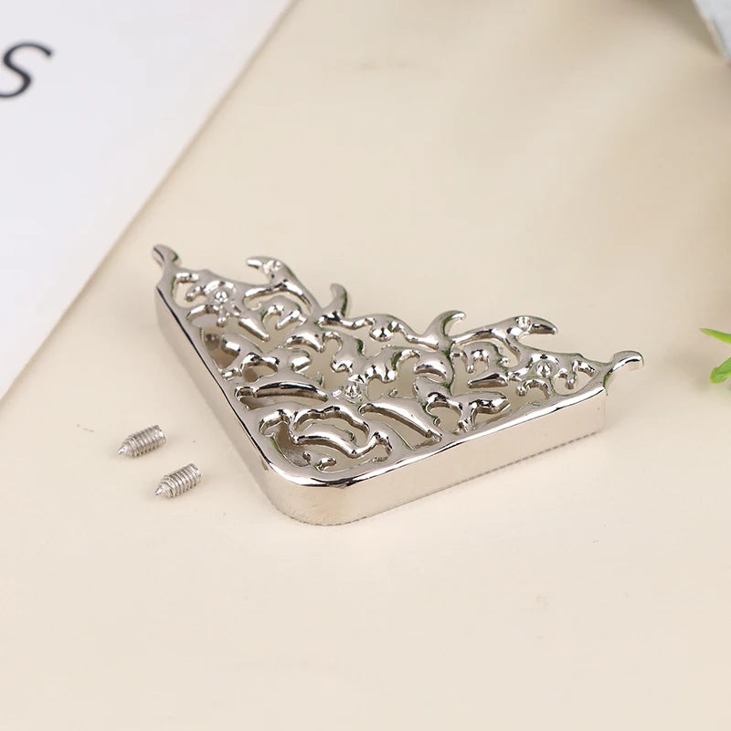 Metal Bag Corner Protectors with Screws – DIY Handbag Hardware