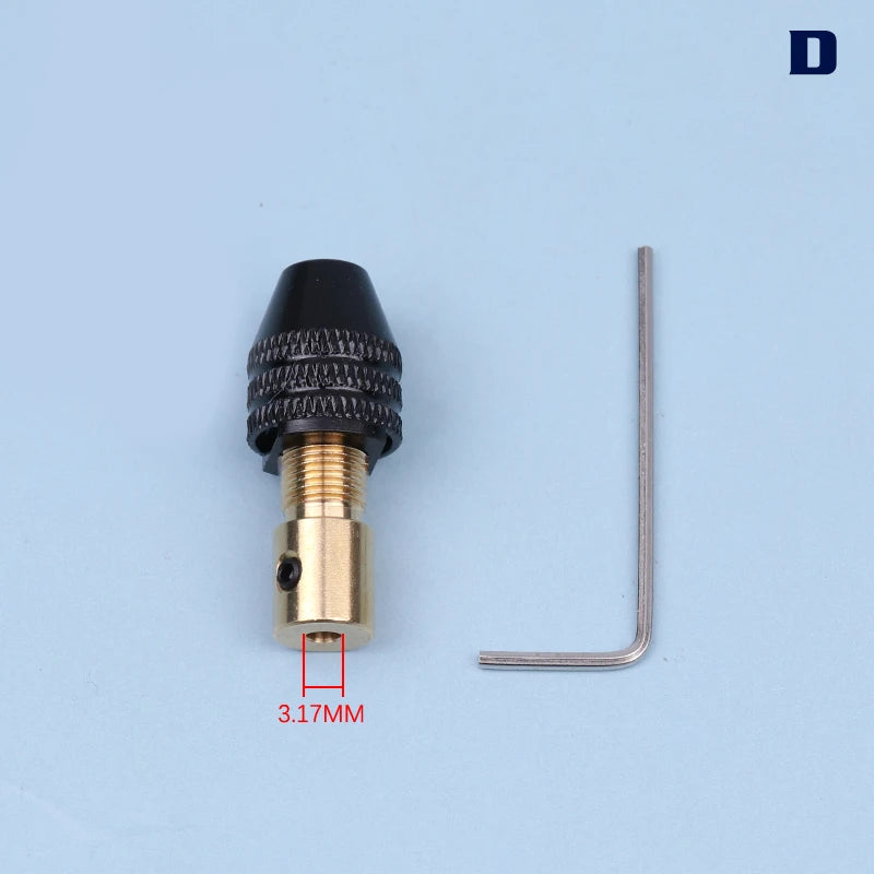 Mini Drill Chuck Collet Set 0.3–3.4mm | DC Motor Tool Fixture Drill Chuck Collet Nixie D