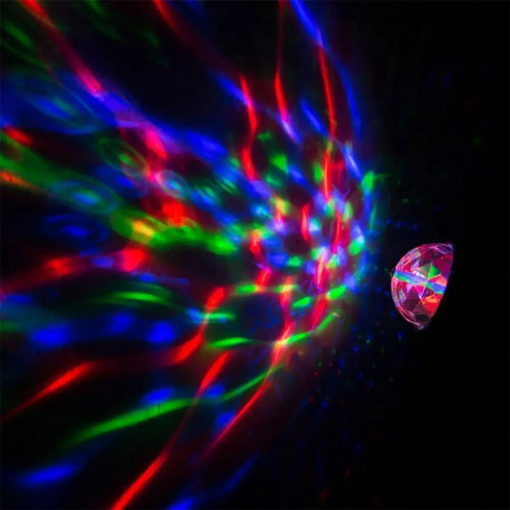 USB Mini Disco Ball Light – Sound Activated LED Party Lamp