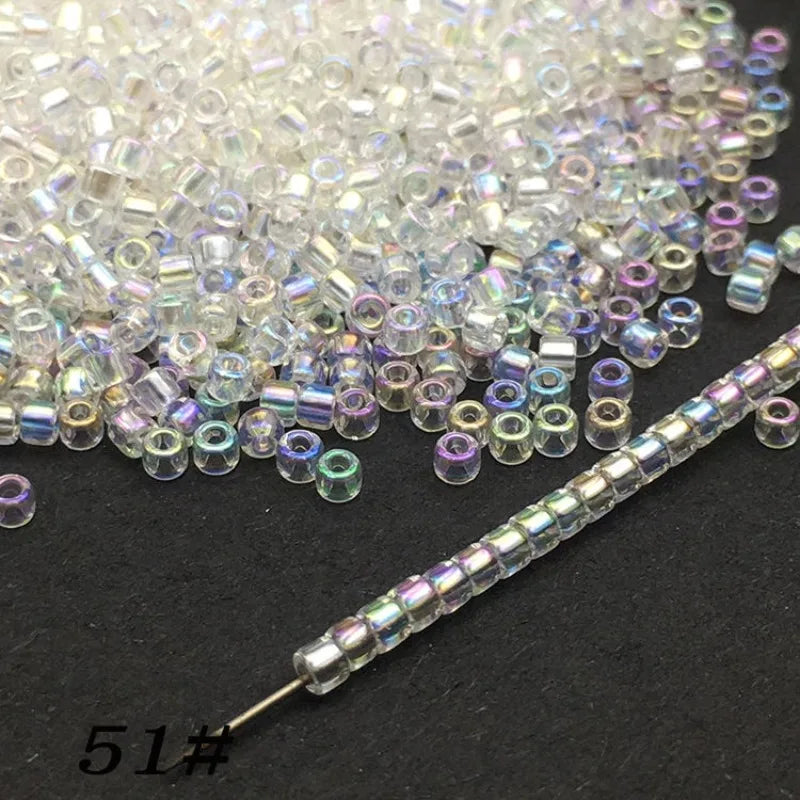 Miyuki Delica 2mm Glass Beads 500Pcs – 18 Colors for DIY Glass Craft Beads Nixie