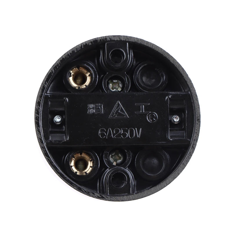 Retro Round Toggle Wall Light Switch Surface Mount 6A 250V