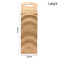 Bamboo Wood Washboard – Portable Anti-Slip Hand Laundry Scrub Laundry Washboard Nixie Large
