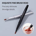 Retractable Double-Headed Lip Brush with Cap – 2 Pcs | Nixie Lip Makeup Brush Nixie Default Title