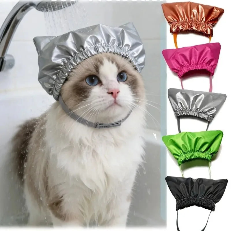 Waterproof Pet Bath Shower Cap – Ear Protection for Cats & Dogs Pet Bathing Cap Nixie