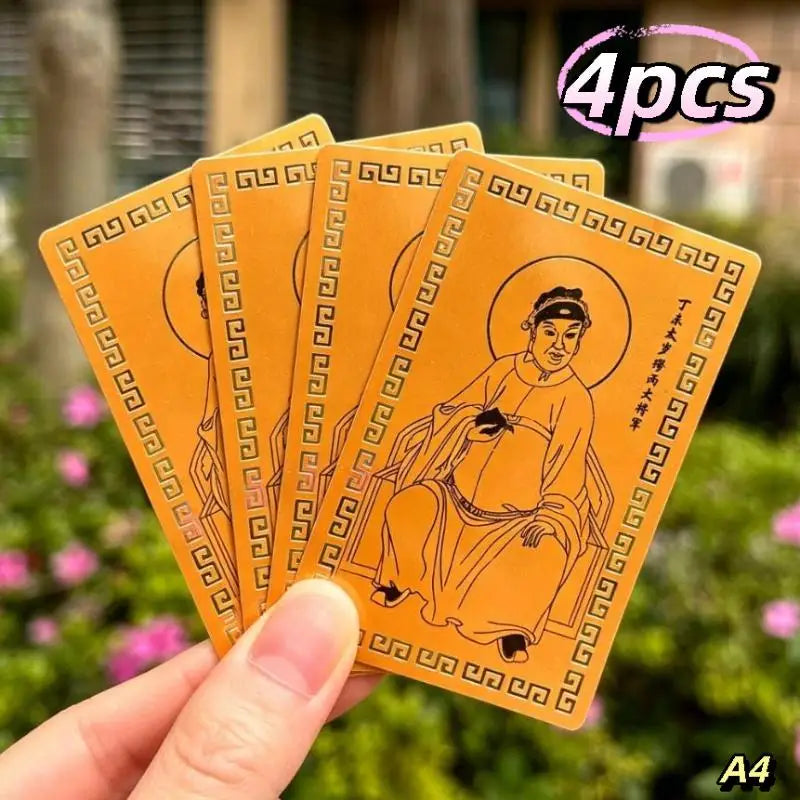 2027 Tai Sui Feng Shui Gold Talisman Card – Wealth & Protection Feng Shui Talisman Nixie A4