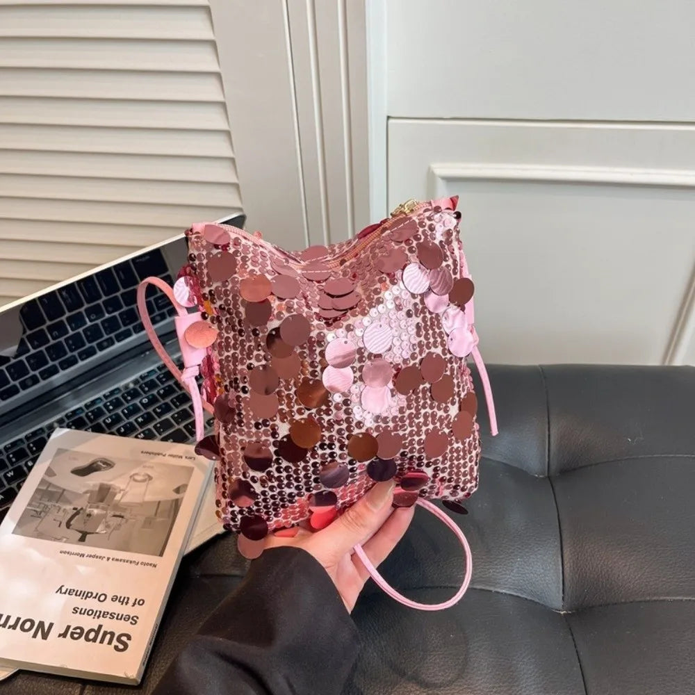 Sequin Mini Crossbody Bag – Glitter Evening Bag for Women Sequin Crossbody Bag Nixie