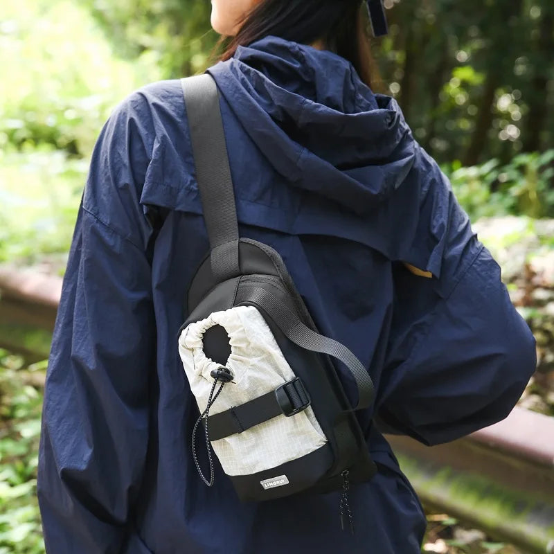 Japanese Workwear Nylon Crossbody Chest Bag – Men's Shoulder Bag Crossbody Chest Bag Nixie