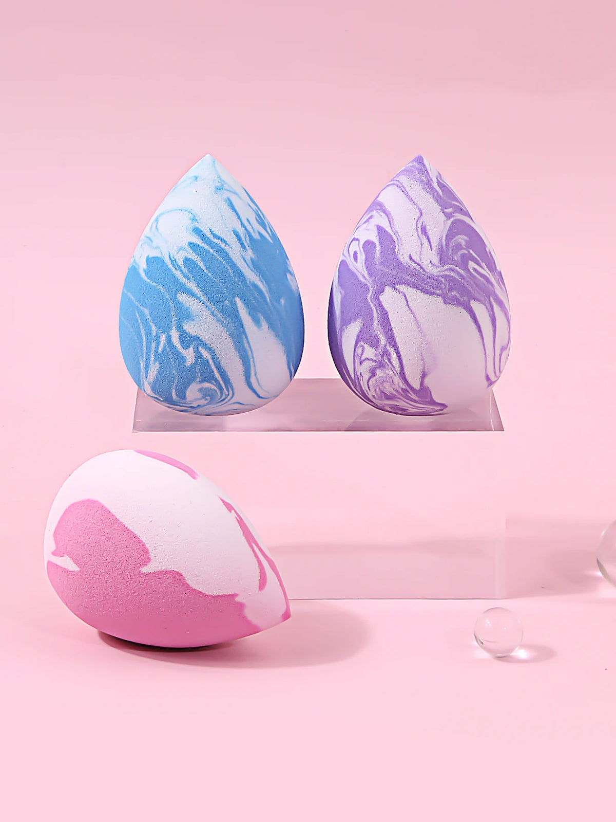 3PCS Two-Color Makeup Sponge Powder Puff – Dry & Wet Use Makeup Sponge Puff Nixie Other