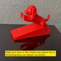 Cute Puppy Dog-Shaped Door Stopper – Non-Slip Door Wedge Door Stopper Nixie Red