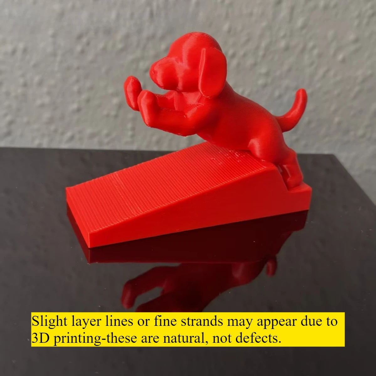 Cute Puppy Dog-Shaped Door Stopper – Non-Slip Door Wedge Door Stopper Nixie Red