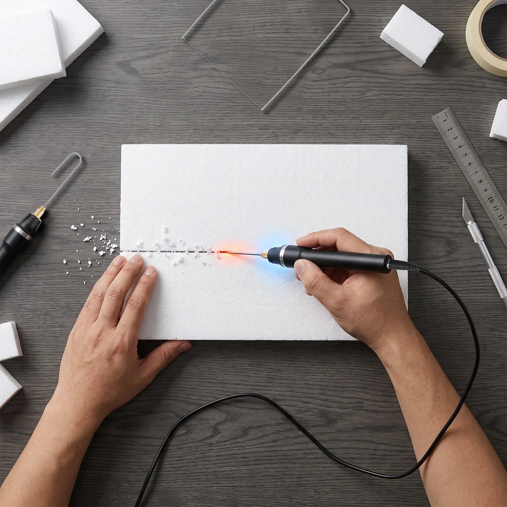 3-in-1 Hot Wire Foam Cutter Kit – Electric Styrofoam Pen Foam Cutter Kit Nixie