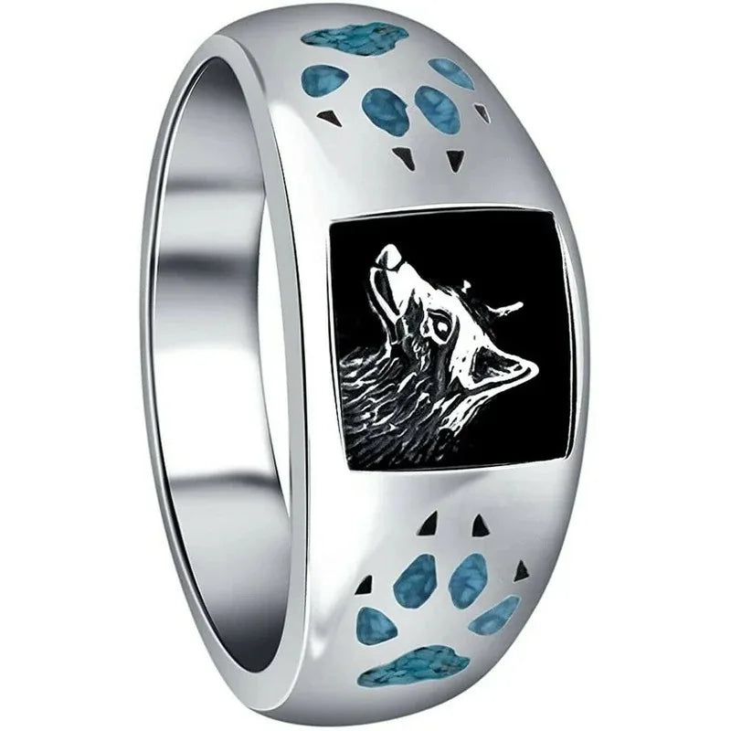 Wolf Claw Head Ring Zinc Alloy Punk Animal Style Sizes 6–11 Fashion Ring Nixie