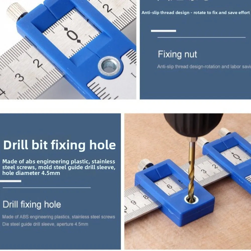 Adjustable Cabinet Hardware Jig – Dowelling & Drill Guide Tool