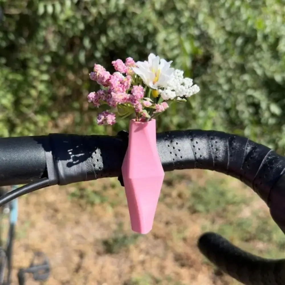 Silicone Bike Handlebar Flower Vase | Mini Portable Bicycle Vase Bicycle Handlebar Accessory Nixie