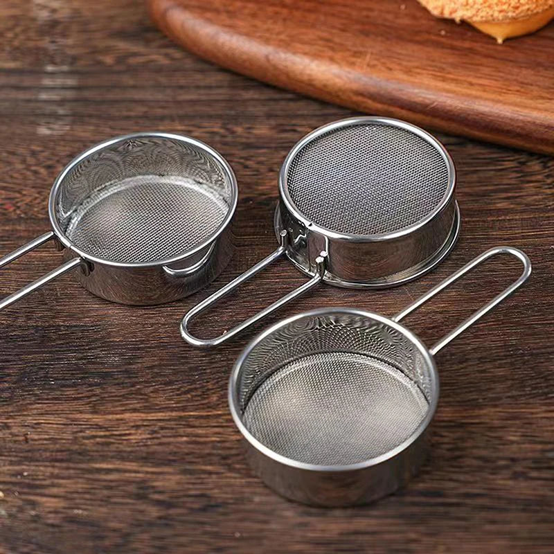 Stainless Steel Fine Mesh Flour Sifter with Handle Mesh Flour Sifter Nixie