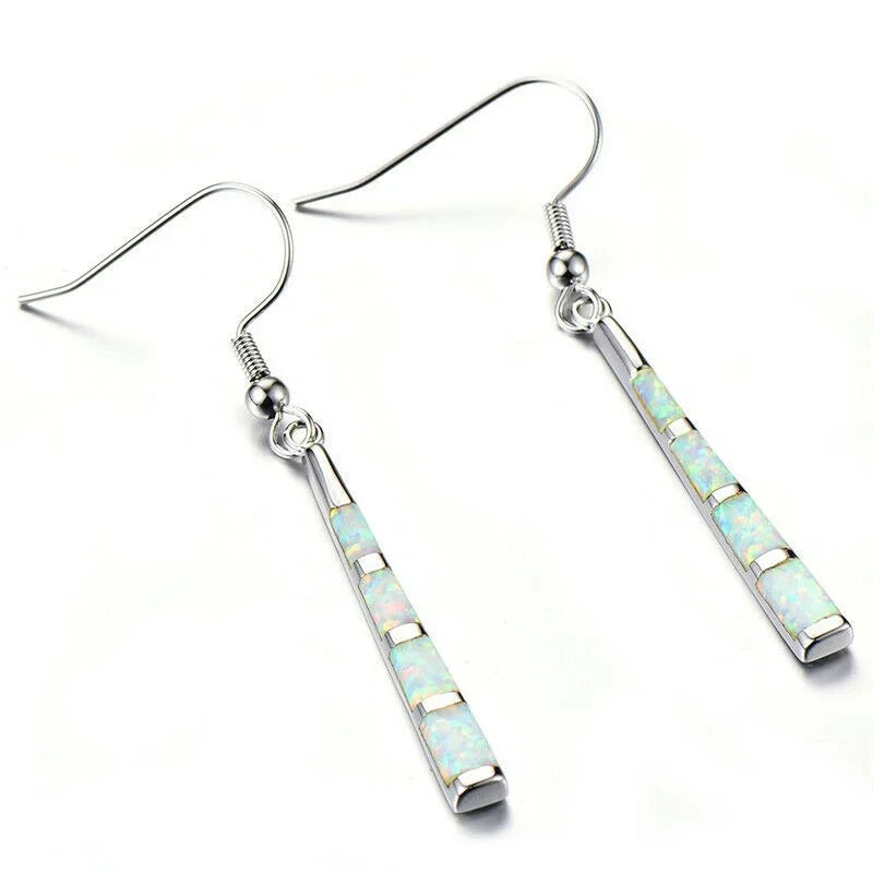 Simulated Opal Zircon Stud Earrings – Nickel-Free Women's Stud Earrings Nixie