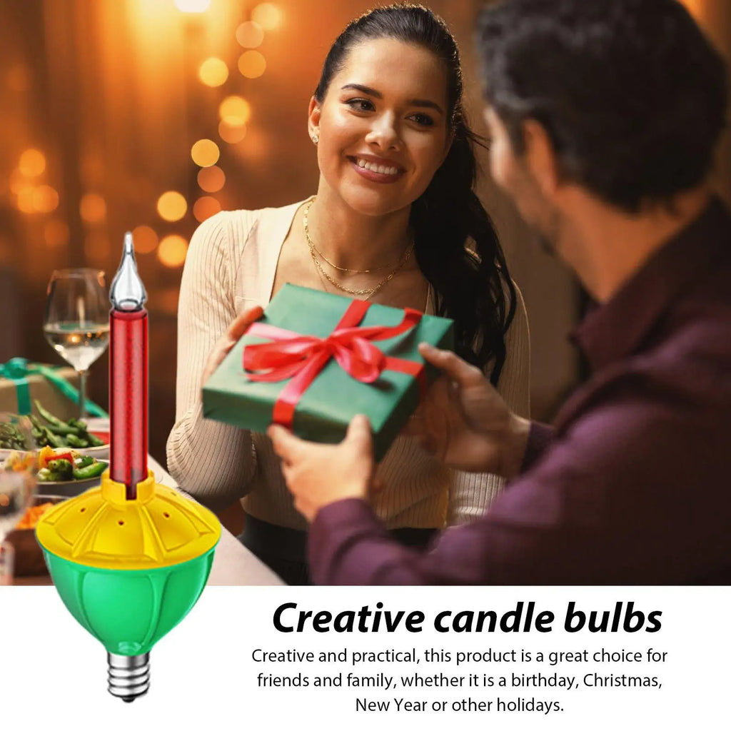 3-Pack LED Replacement Bubble Light Bulbs | Festival Outdoor Decor LED Bubble Light Bulbs Nixie