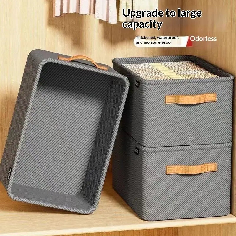 Large 25L Corduroy Storage Bin for Closet Shelves & Drawers Fabric Storage Bin Nixie