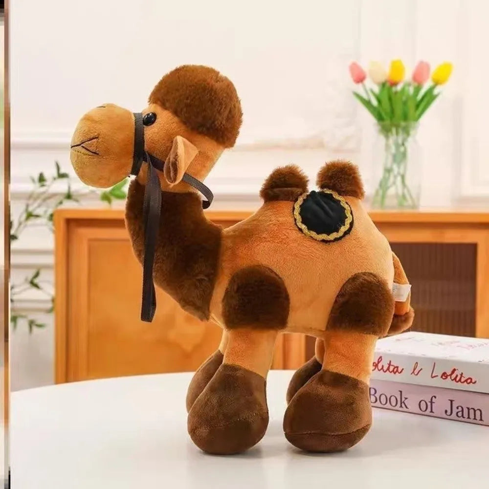 30cm Double Hump Plush Camel Stuffed Animal Toy with Saddle Plush Stuffed Animal Nixie