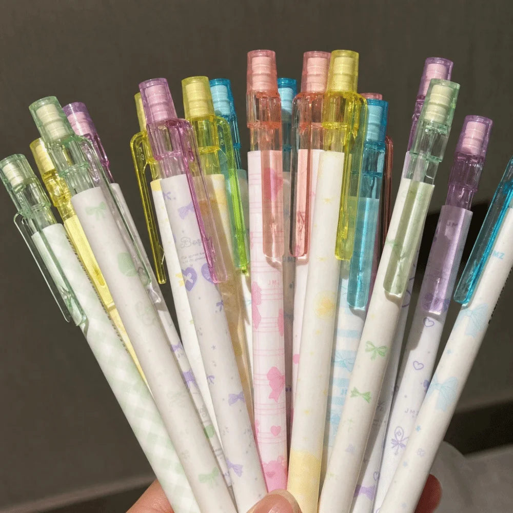 4PCS Kawaii Bow Mechanical Pencils 2B – No-Sharpen with Eraser Mechanical Pencil Set Nixie
