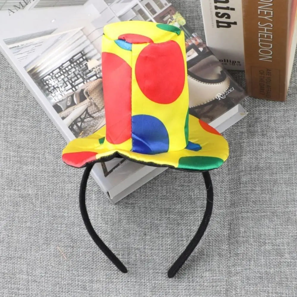 Funny Bow Tie Dot Clown Hat – Cosplay & Costume Party Prop Costume Hat Prop Nixie