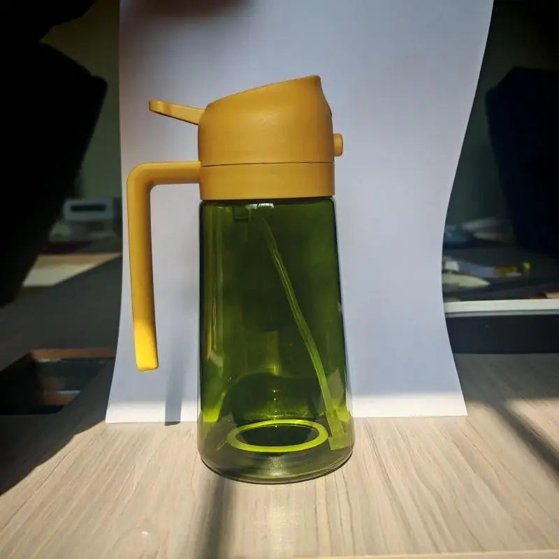 2-in-1 Glass Olive Oil Spray & Pour Bottle | Dark Mist Sprayer Oil Spray Bottle Nixie