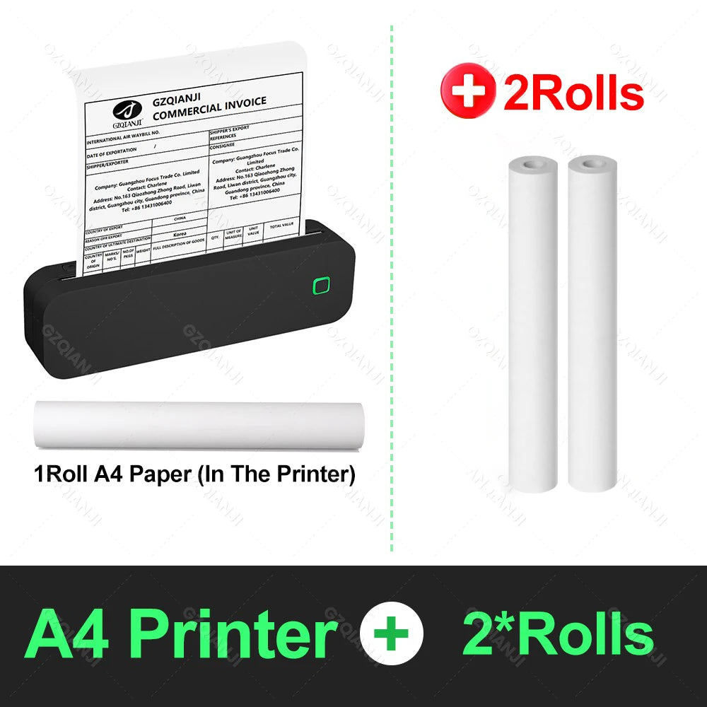 Marklife A4 Portable Thermal Printer – Bluetooth & USB, All Devices