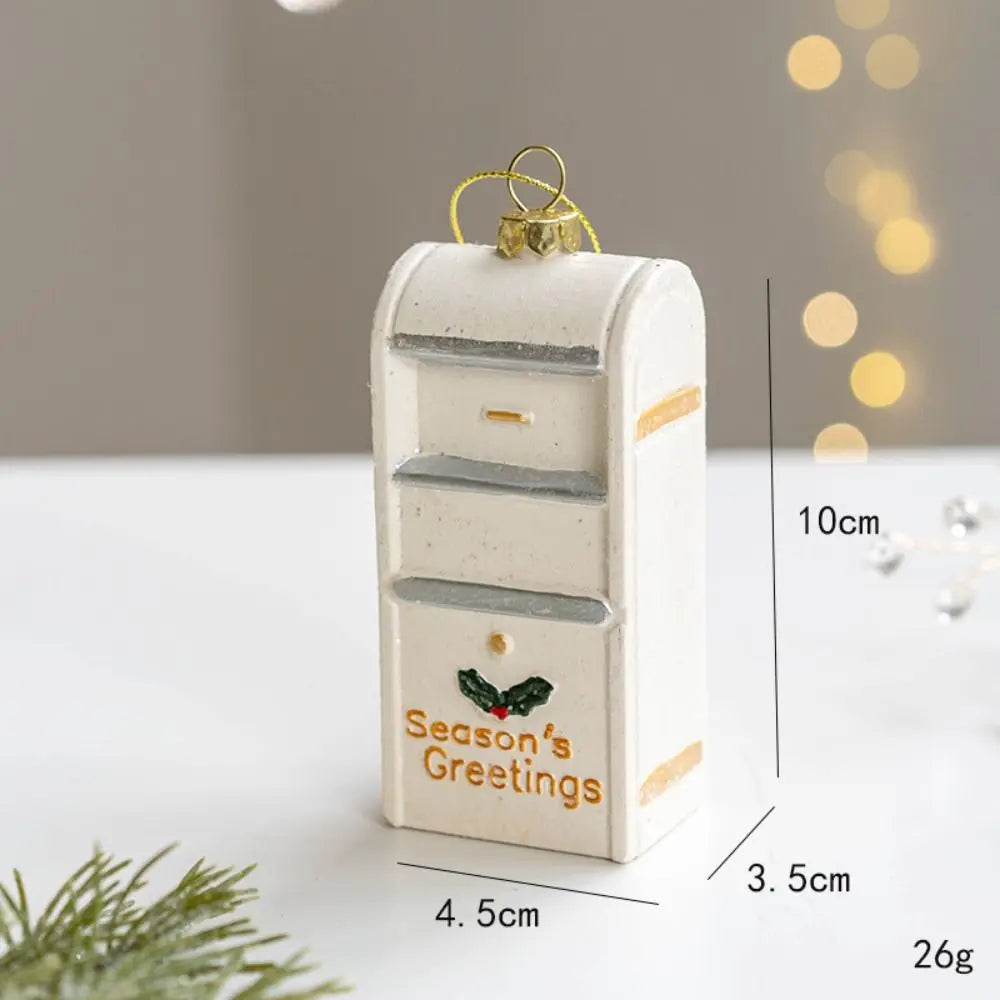 Snowman House Christmas Ceramic Pendant Ornament | Décor