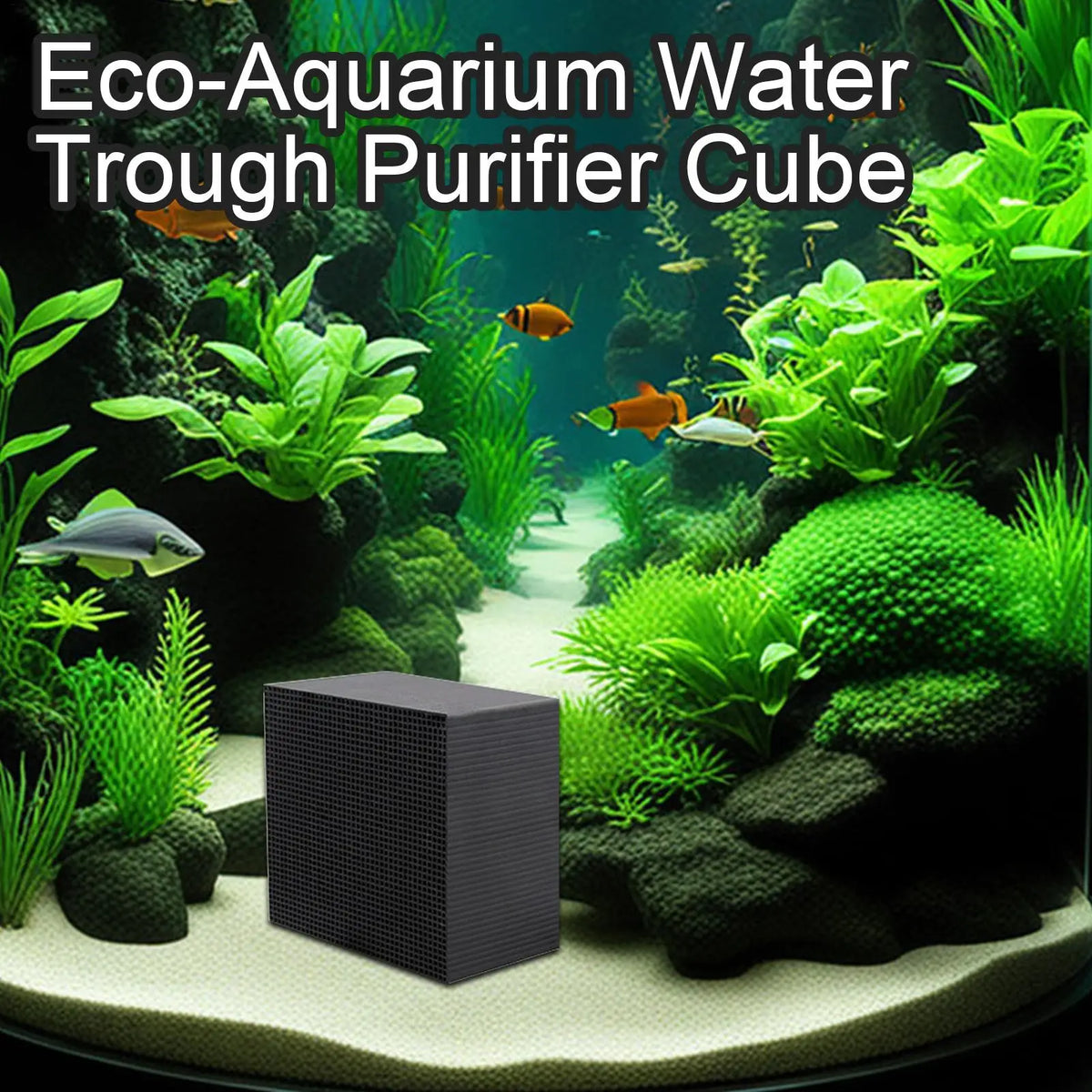 Aquarium Water Purifier Cube – Activated Carbon Filter Block
