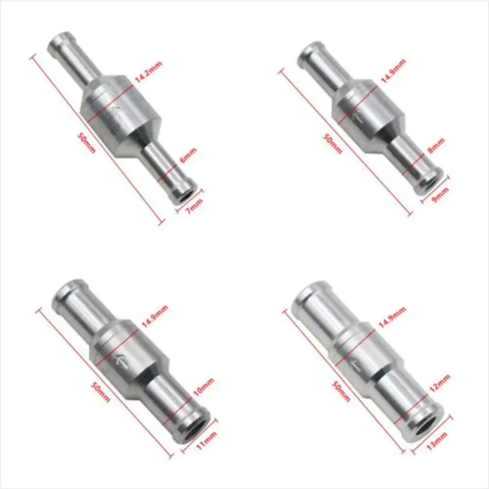 Aluminium Non-Return Check Valve Chrome NBR 6/8/10/12mm Inline Check Valve Nixie