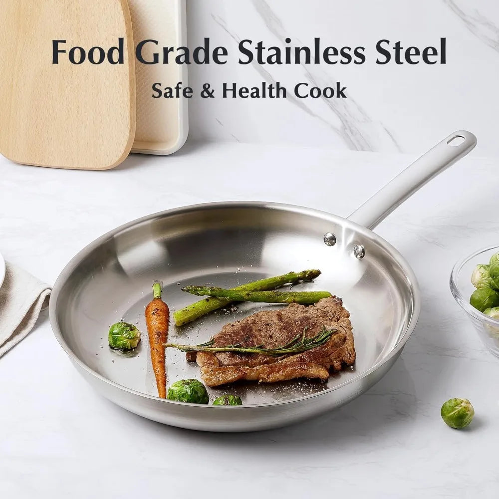 KOCH SYSTEME CS 10-Pc Stainless Steel Cookware Set | Induction Stainless Steel Cookware Set Nixie