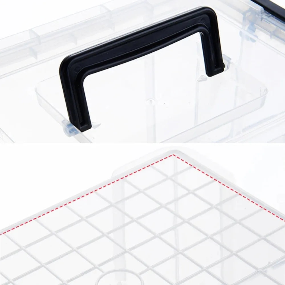 Mini Transparent Stackable Plastic Storage Box – Desktop Organizer